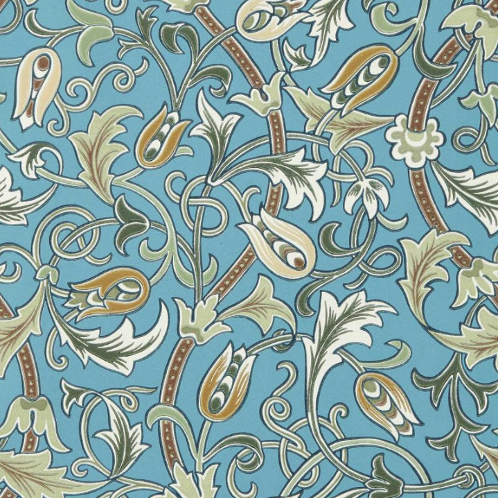 Tapete "YEW & ARIL SPEARMINT" Morris & Co. - Sanderson