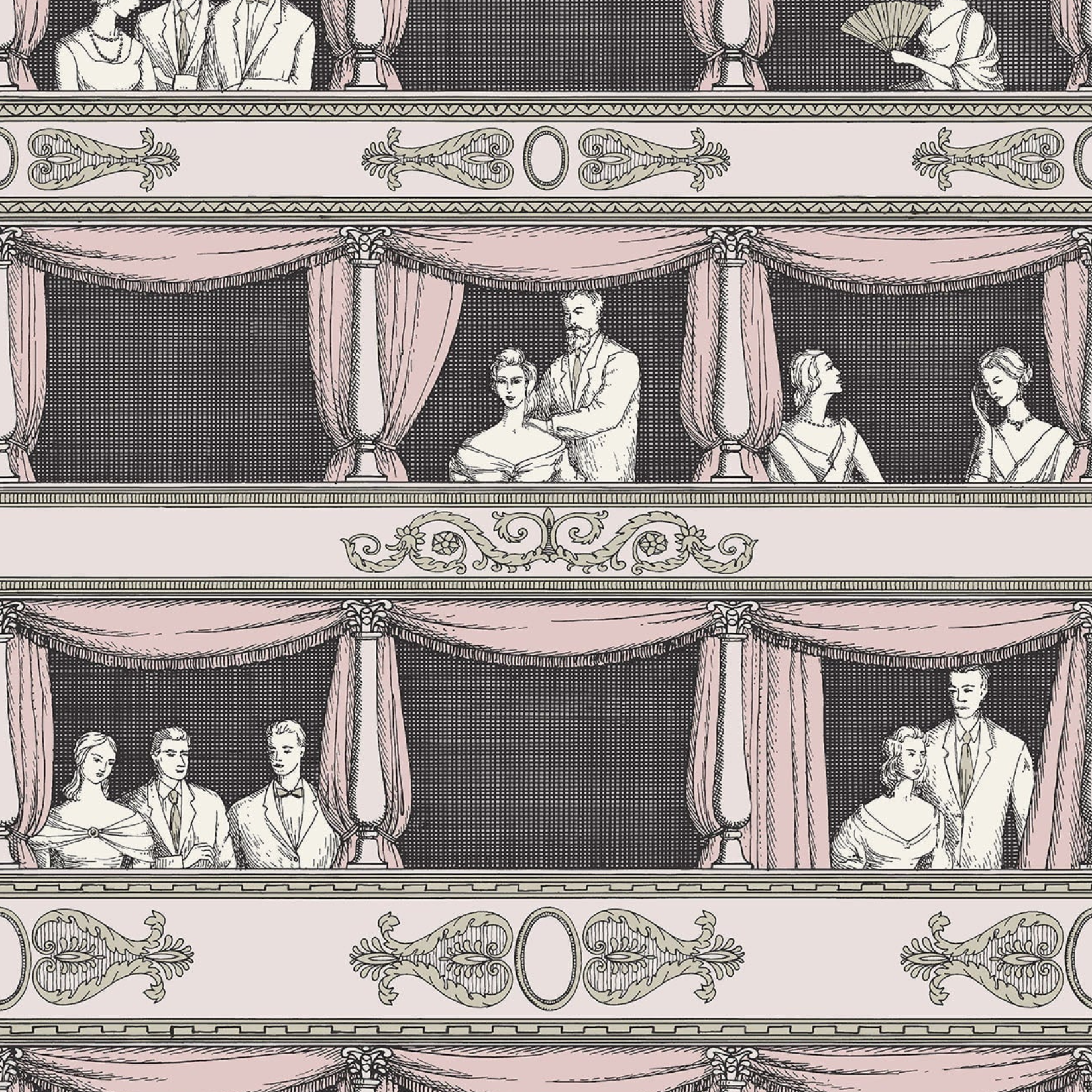 Carta da Parati "Teatro rosa" Fornasetti | COLE & SON