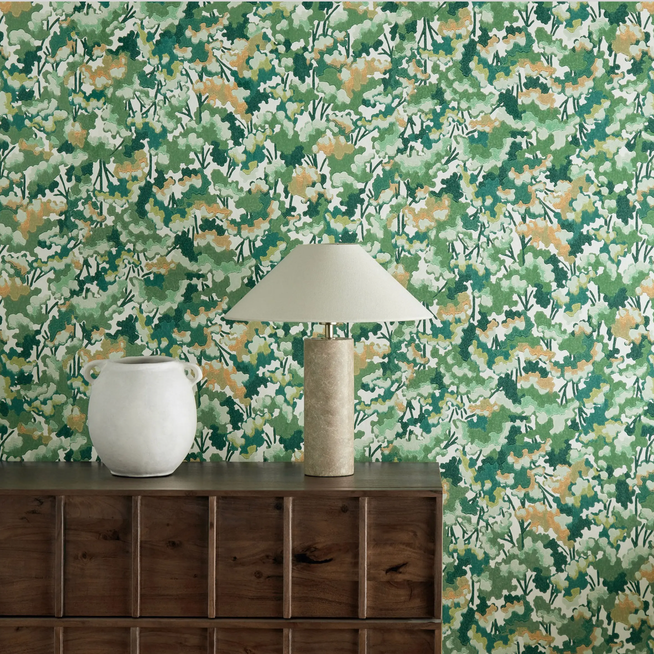 Papier peint « HERBE ADHÉSIVE AQUAMARINE » | HARLEQUIN