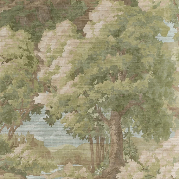 Papier peint « HERBE ADHÉSIVE AQUAMARINE » | HARLEQUIN