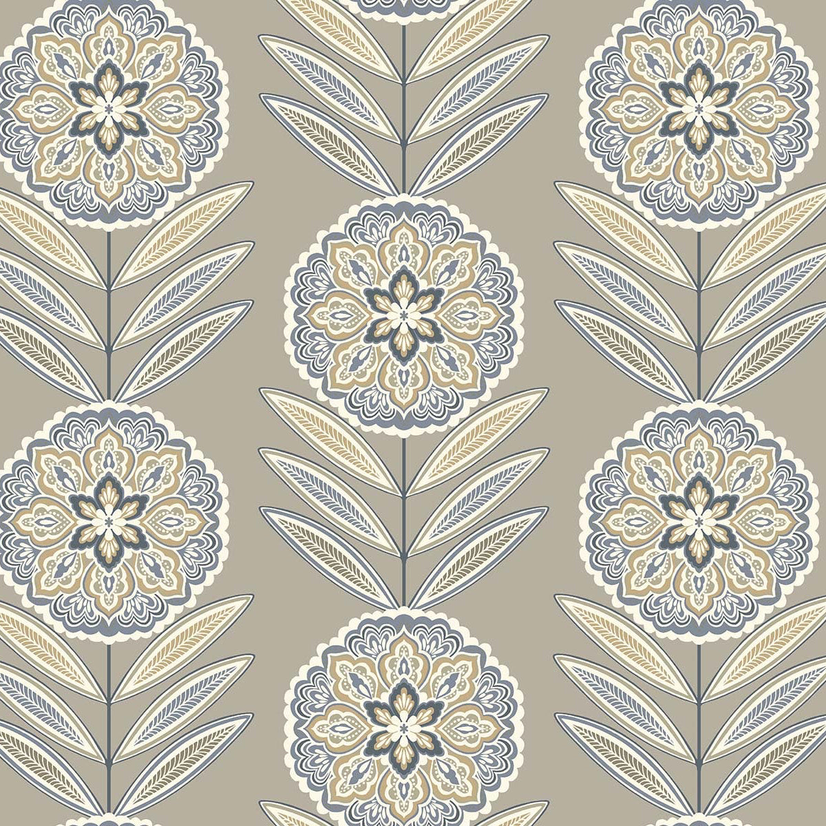 Carta da parati "Batsford Beige" - WALLQUEST | MULBERRY TREE