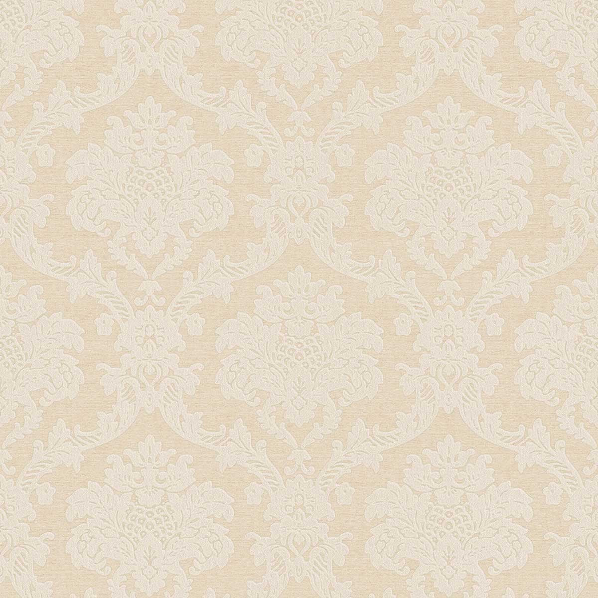 Carta da parati "Damascato Classico Beige Caldo", a metraggio o a rotolo