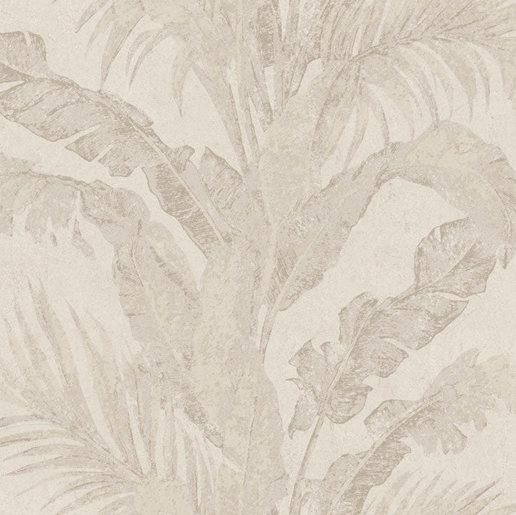 Carta da parati "Distesa di foglie Beige/Grigio”, a metraggio o a rotolo