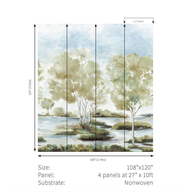 Carta da parati - "Savannah Mural - Juniper" | WALLQUEST - DAISY BENNETT