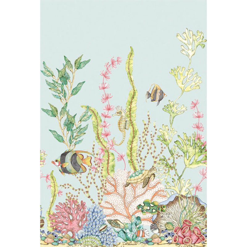Carta da parati - "Nautical Mural - Island Blue" | WALLQUEST - DAISY BENNETT