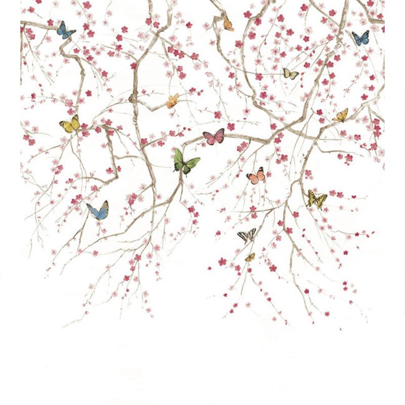 Carta da parati - "Butterfly Delight - White" | WALLQUEST - DAISY BENNETT