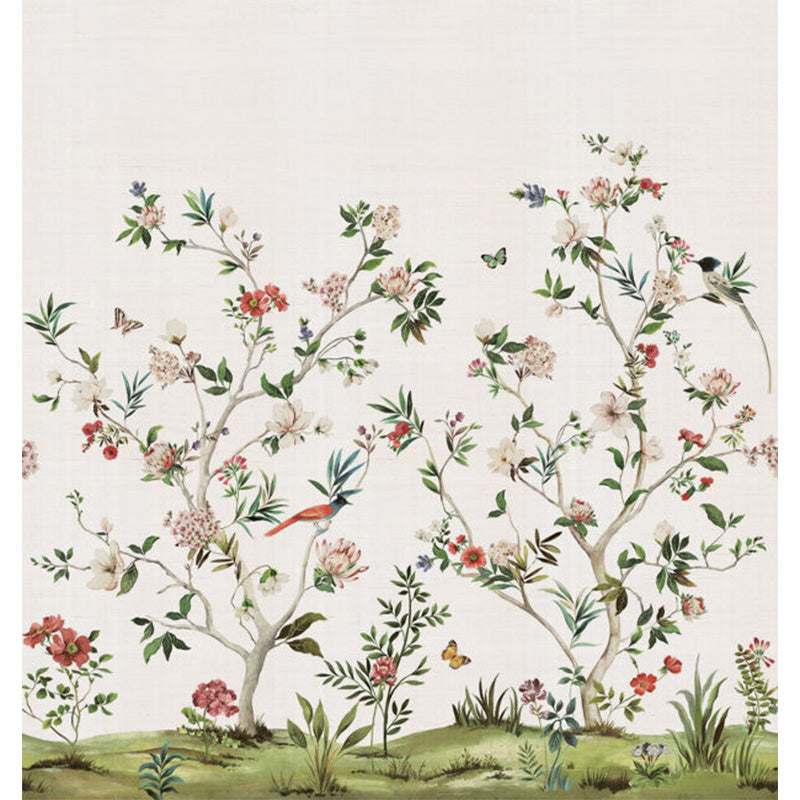 Carta da parati - "Chinoiserie Magnolia Mural - Silver" | WALLQUEST - DAISY BENNETT