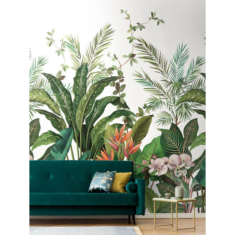 Carta da parati - "Bird of Paradise Mural - White" | WALLQUEST - DAISY BENNETT