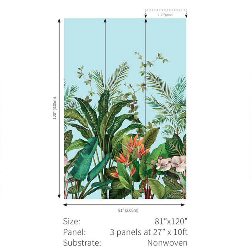Carta da parati - "Bird of Paradise Mural - White" | WALLQUEST - DAISY BENNETT