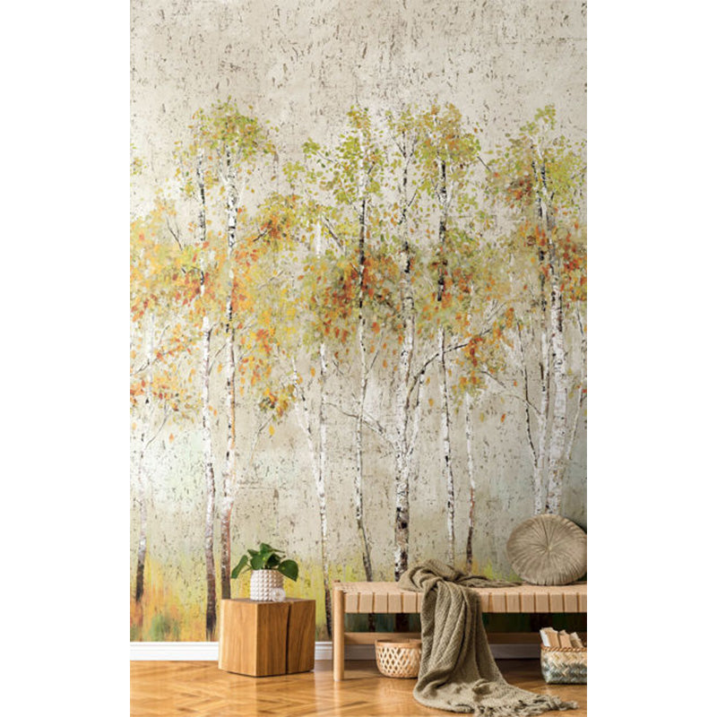 Carta da parati - "Aspen Tree Mural - Bone" | WALLQUEST - DAISY BENNETT