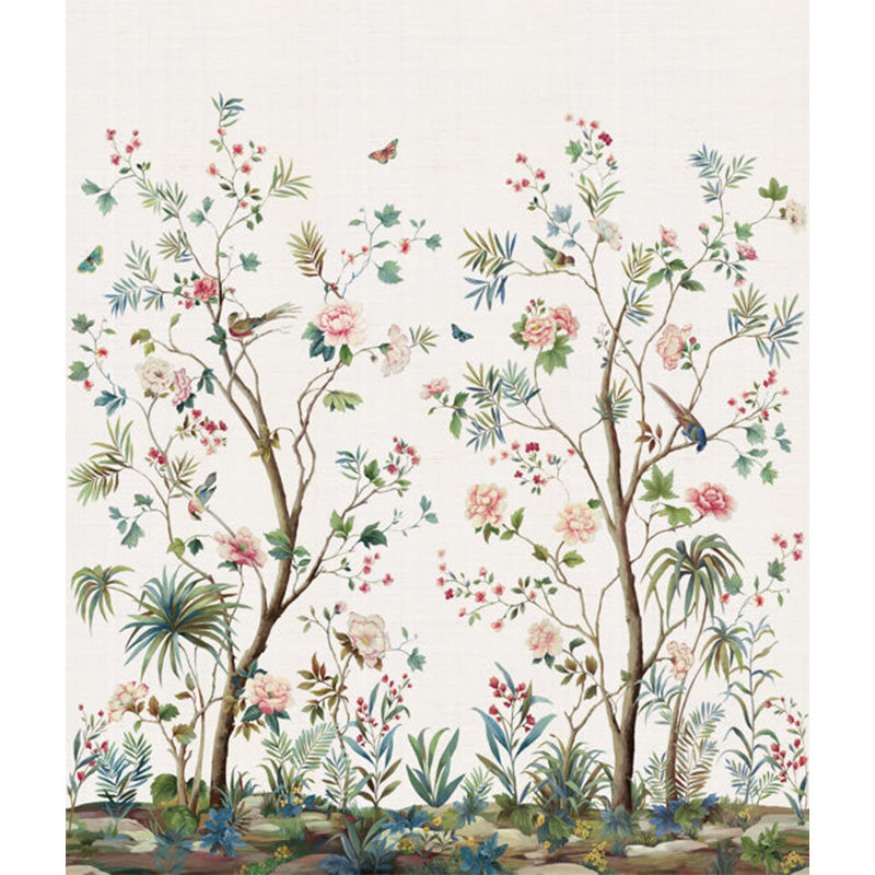 Carta da parati - "Charleston Garden Mural - Silver" | WALLQUEST - DAISY BENNETT