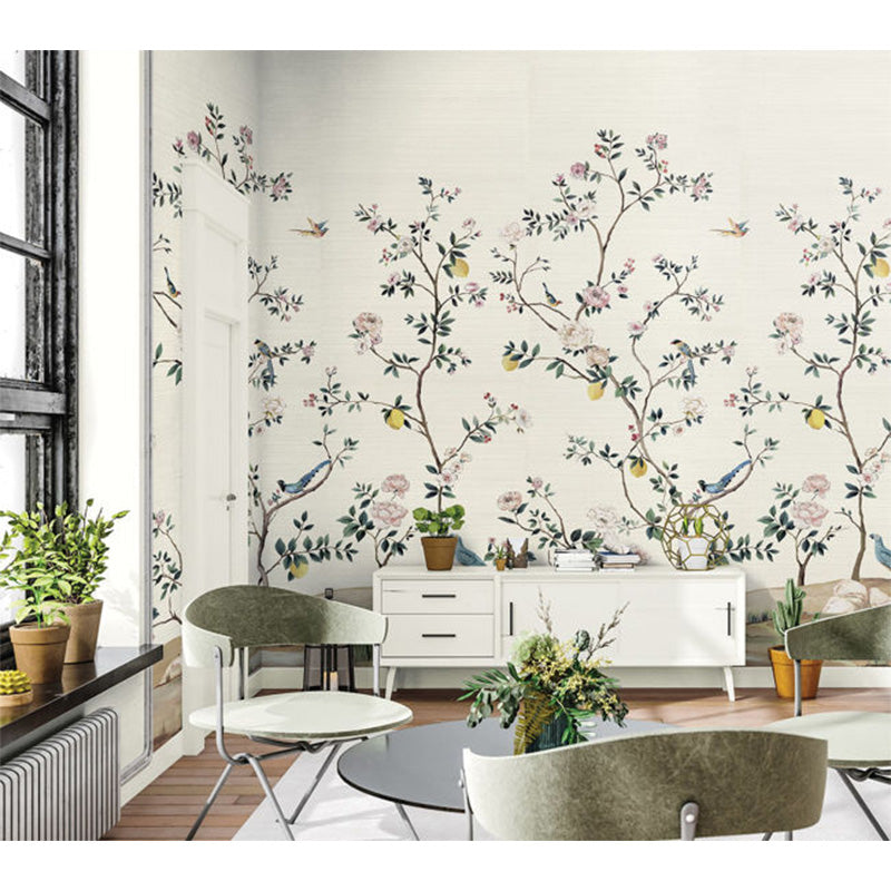 Carta da parati - "Blossom Mural - Silver" | WALLQUEST - DAISY BENNETT