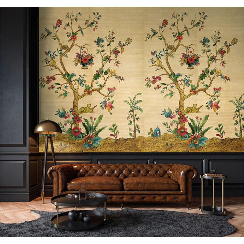 Carta da parati - "Tanzania Tree of Life Mural - Tuscan Gold" | WALLQUEST - DAISY BENNETT