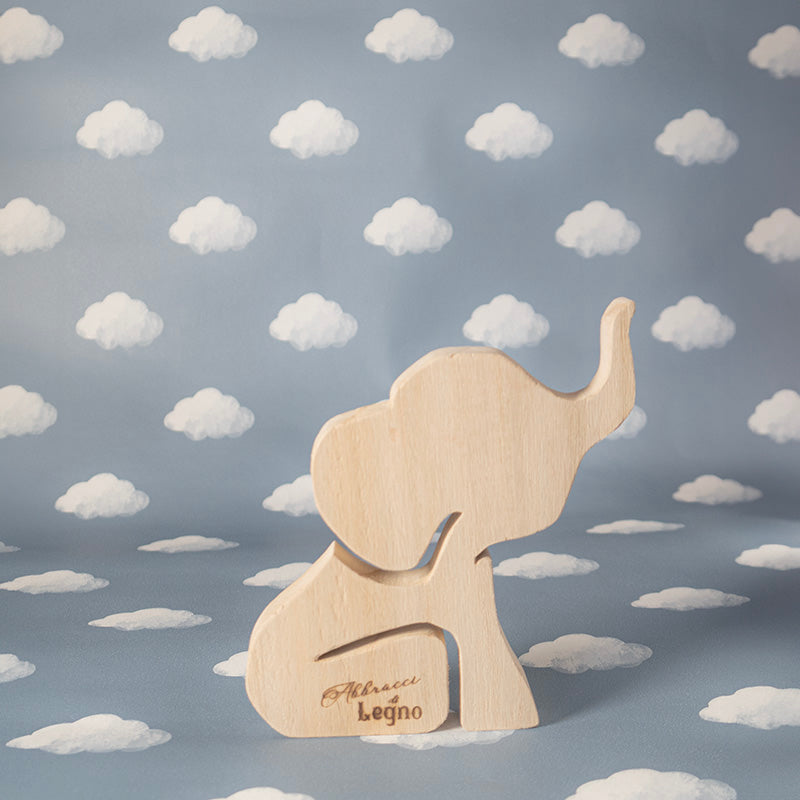 Statuina in legno "Elefantino"