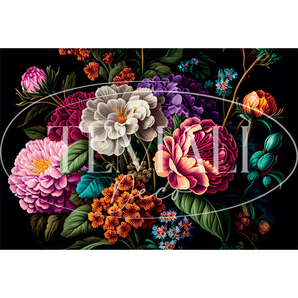 Dècoupage Modern Flora - Bouquet Colorato