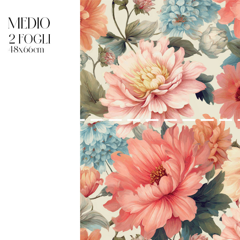 Dècoupage Modern Flora - Bouquet Peonie