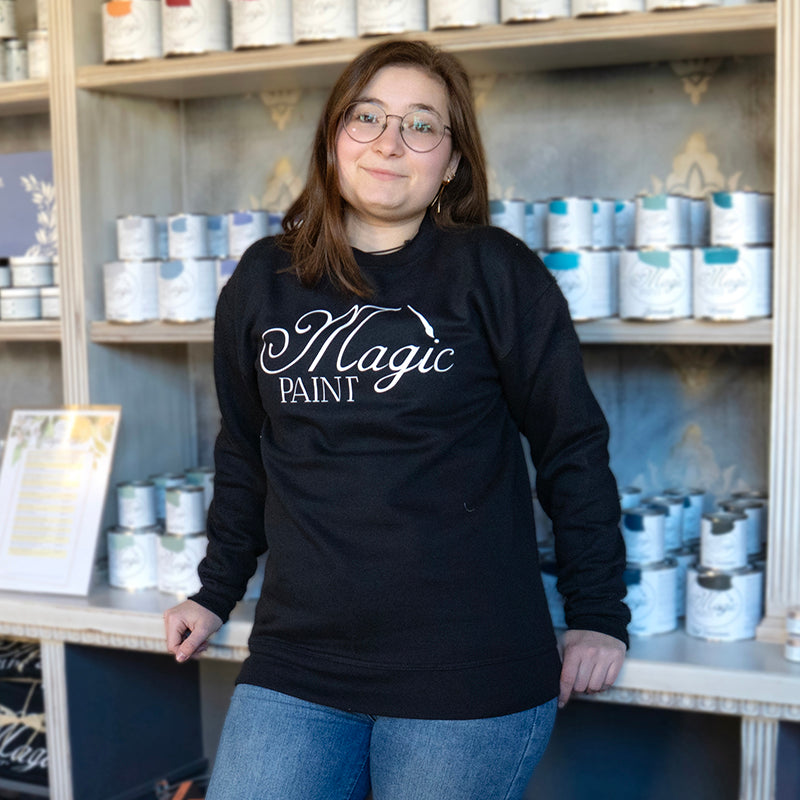 Felpa Nera Magic Paint - Unisex