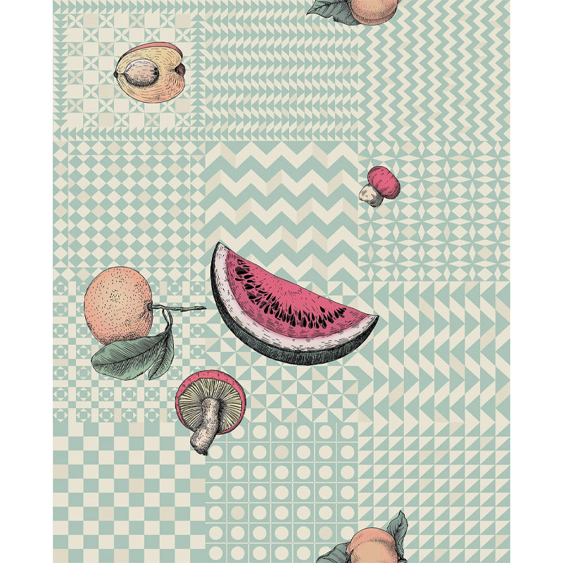 Carta da Parati "FRUTTA E GEOMETRICO PASTELLO" Fornasetti | COLE & SON
