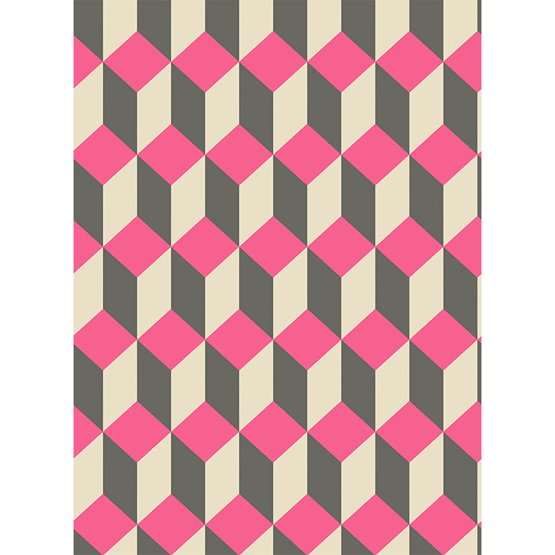 Carta da Parati “DELANO Magenta, White & Charcoal” | COLE & SON