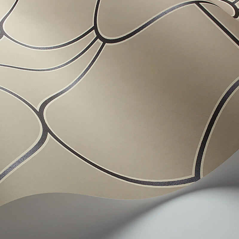 Carta da Parati “RIVIERA Charcoal on Linen” | COLE & SON