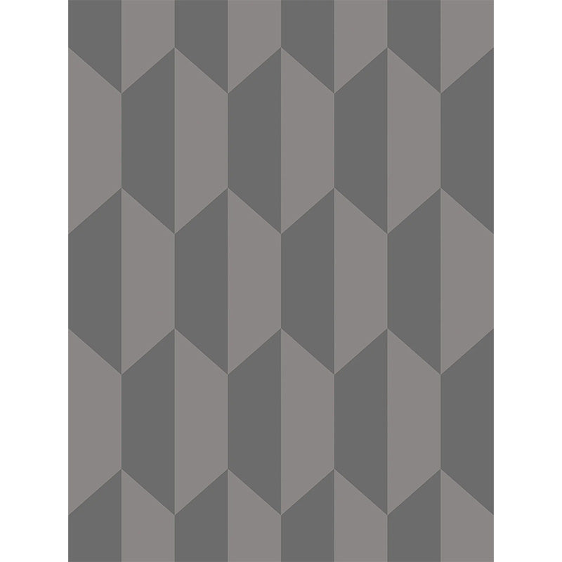 Carta da Parati “TILE Charcoal and Metallic Pewter” | COLE & SON