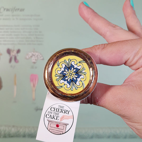 Pomello in ceramica “Tondo Sicily Giallo"