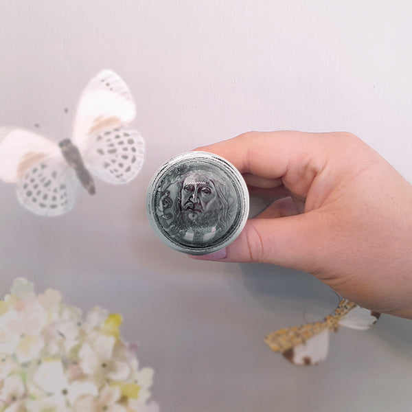 Pomello in ferro e vetro “Religion"