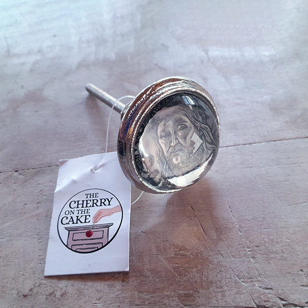 Pomello in ferro e vetro “Religion"