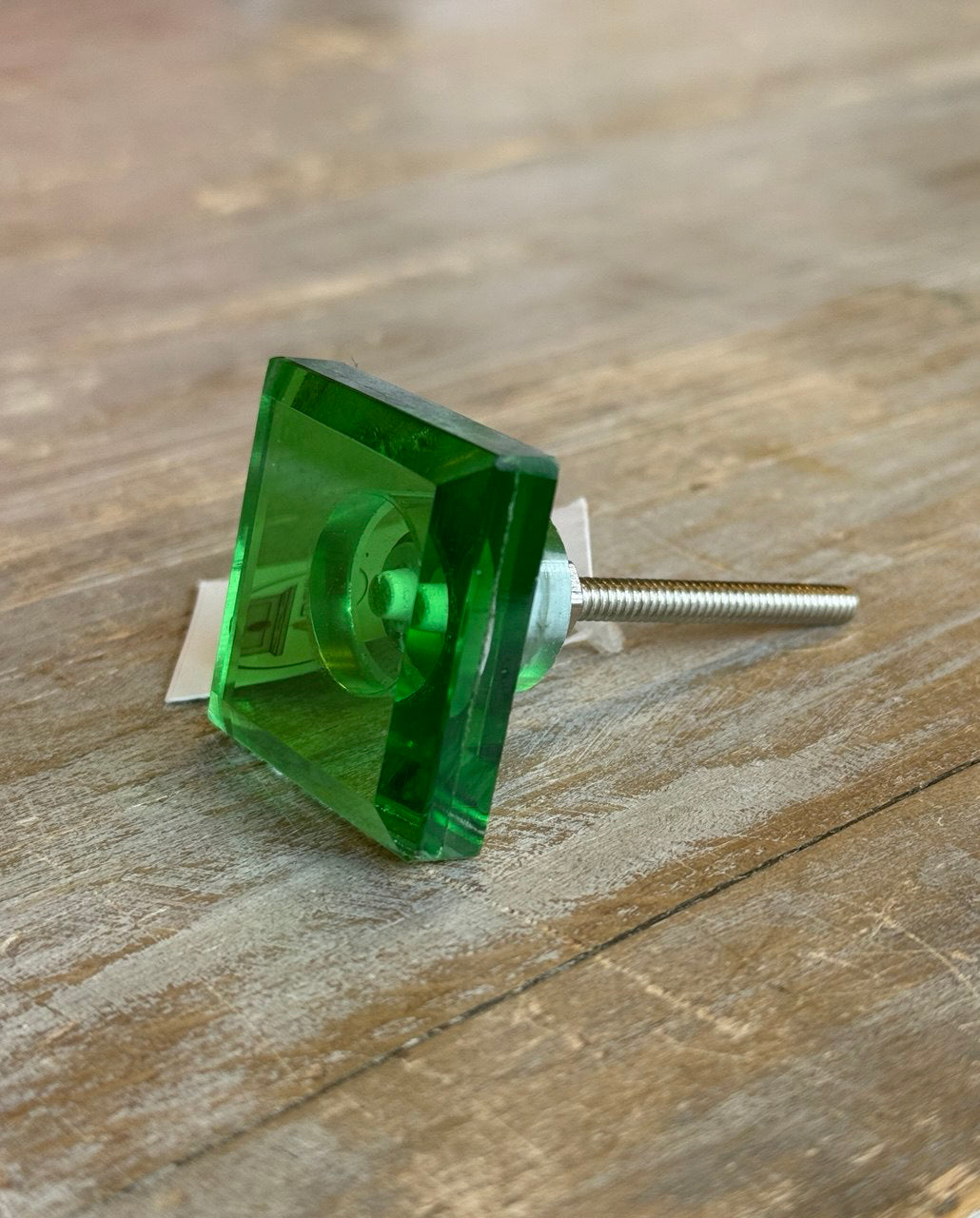 Pomello in vetro "Ametista" verde