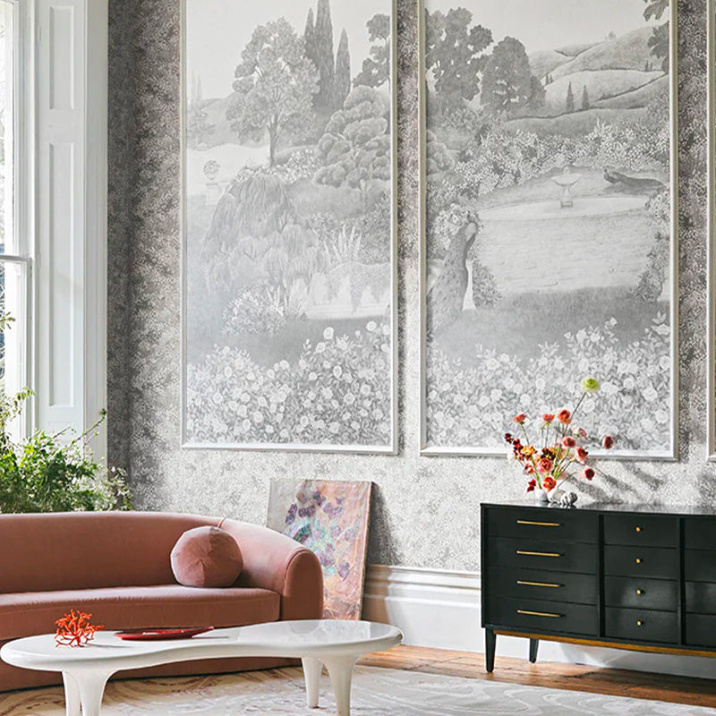 Carta da Parati "IDYLL Platinum Pearl" The Garden | COLE & SON