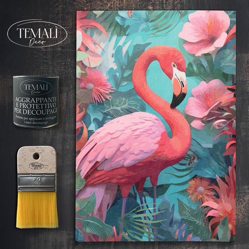 Dècoupage Tropical - King Flamingo