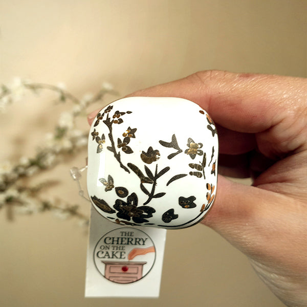 Pomello in ceramica “Fiori di Rovo"