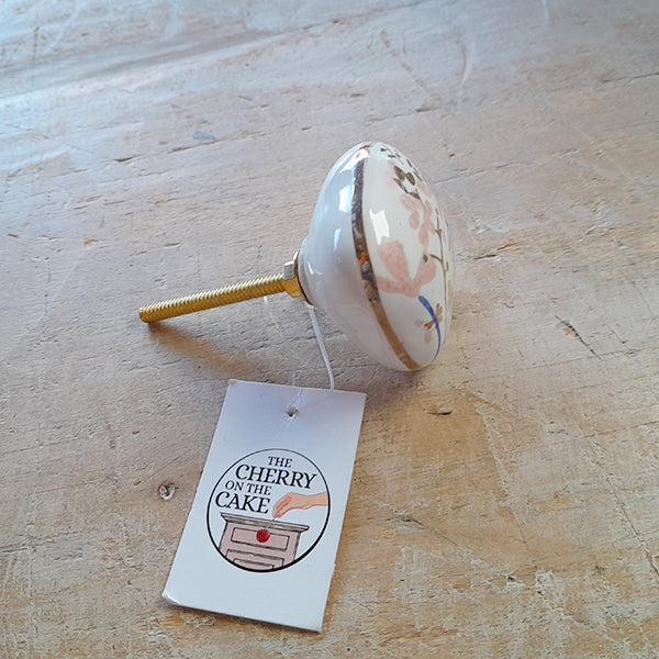 Pomello in ceramica “Fiori di Primavera"