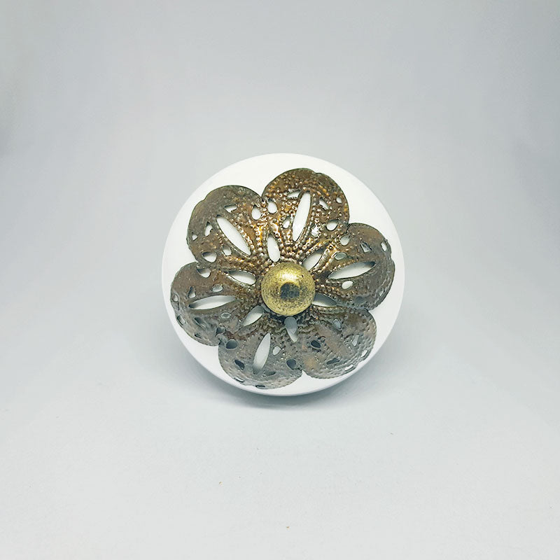 Pomello in ceramica “Fiore di Rame"