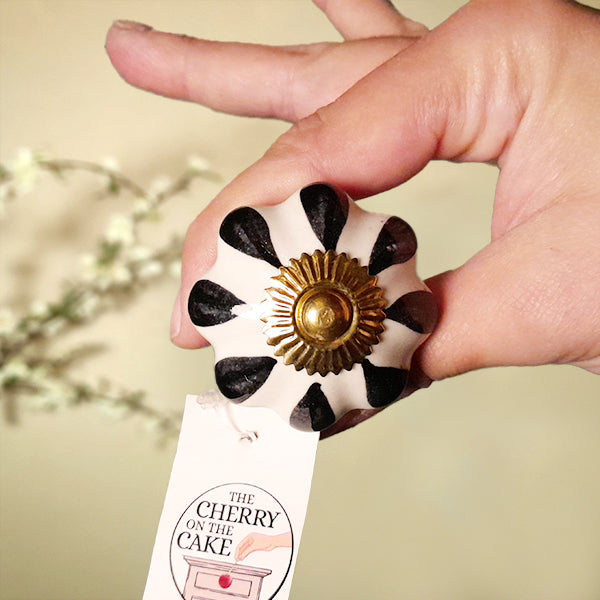 Pomello in ceramica “Liberty Gocce”