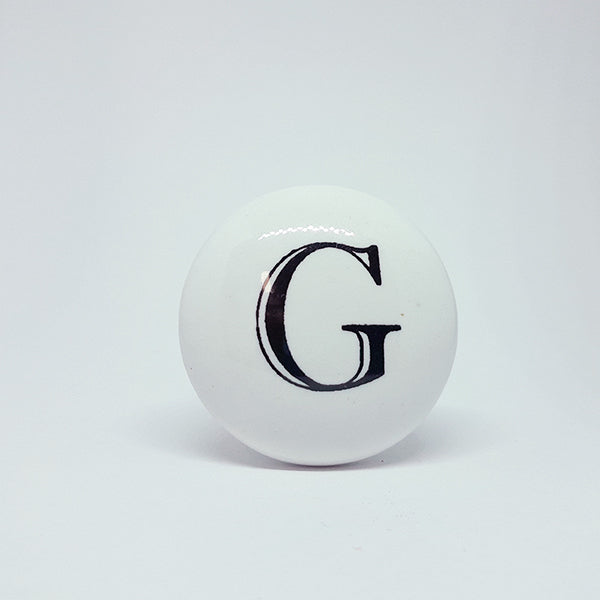 Pomello in ceramica “Alfabeto"