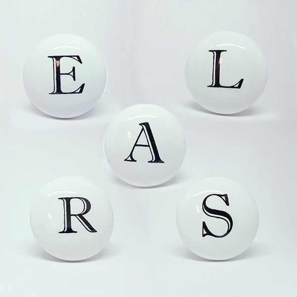 Pomello in ceramica “Alfabeto"