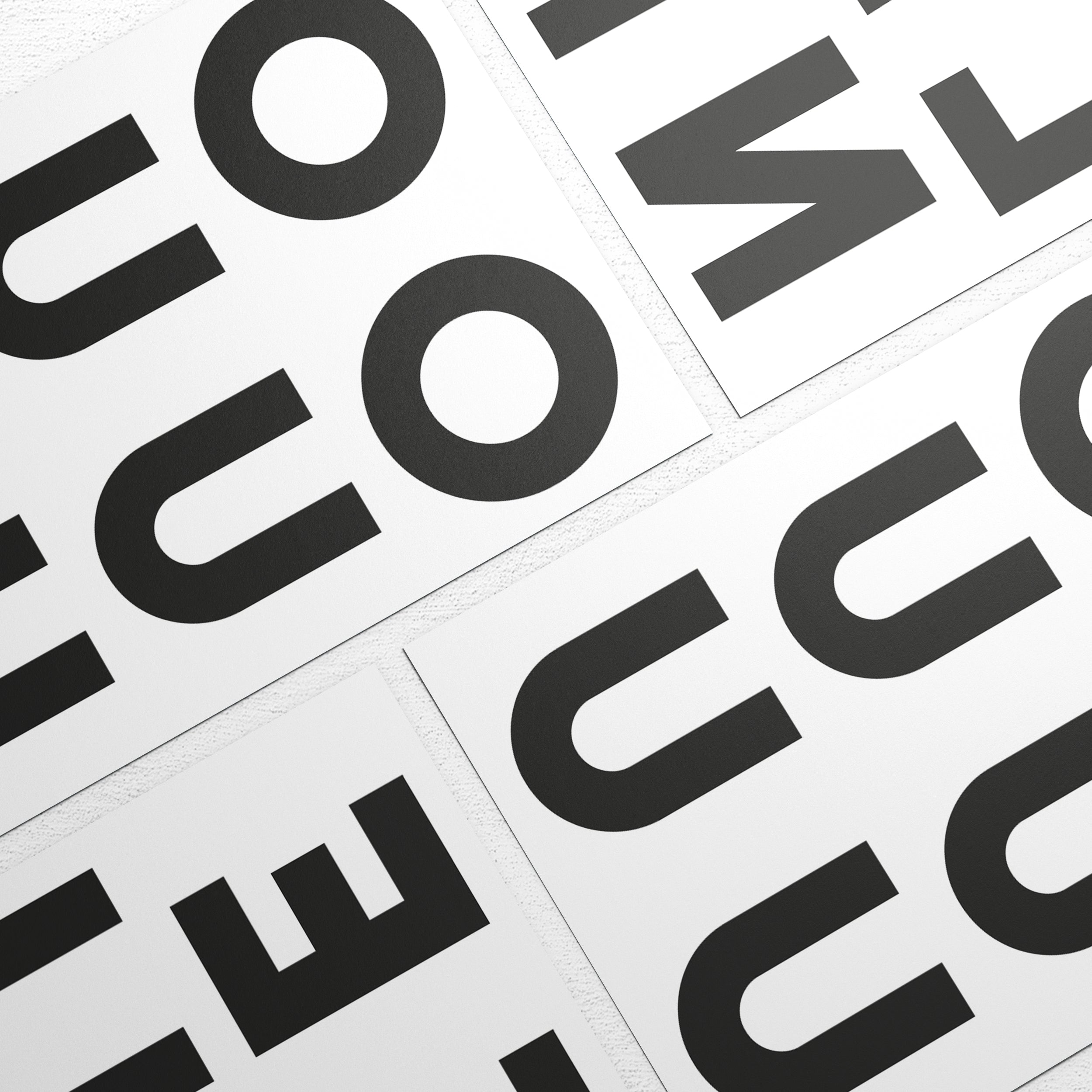 Stampa Trasferibile “LETTERE DELL'ALFABETO FONT SANS SERIF” 28×42 cm