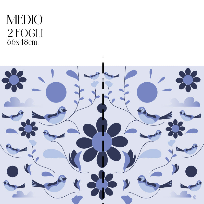 Dècoupage d'autore - Primavera Blu - Luigi Leuce