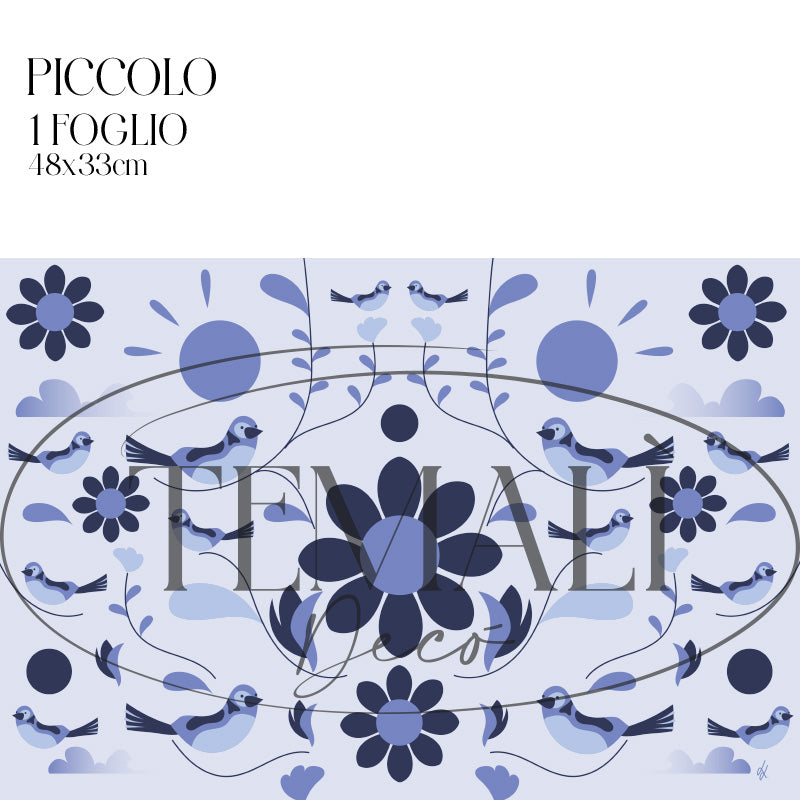 Dècoupage d'autore - Primavera Blu - Luigi Leuce