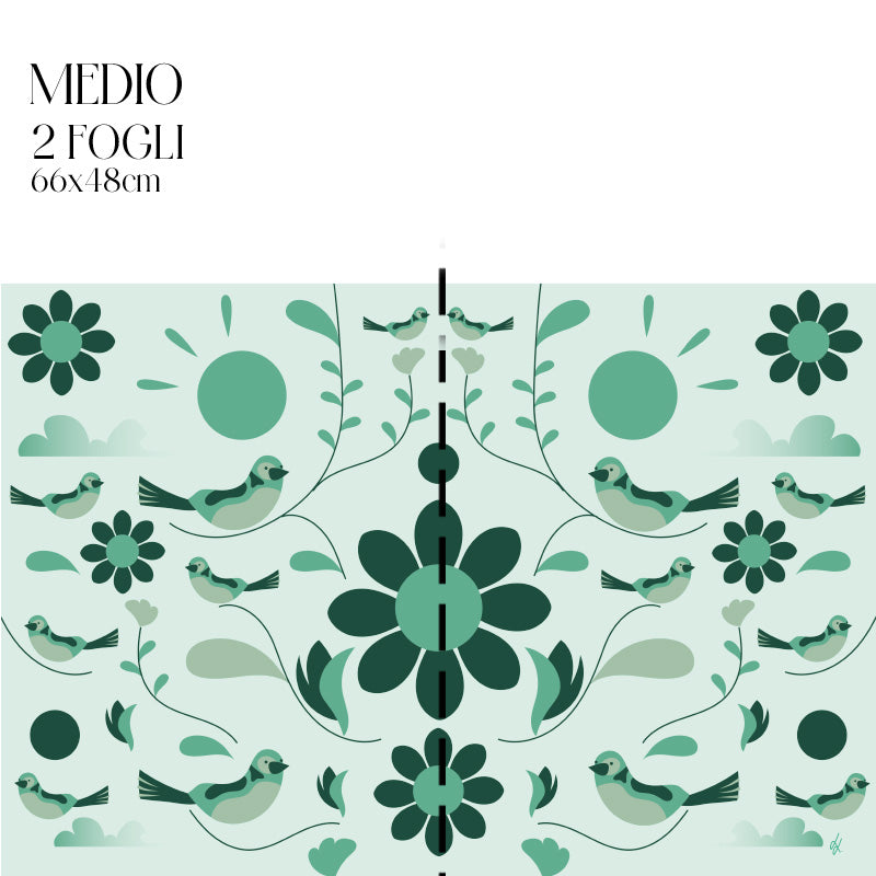 Dècoupage d'autore - Primavera Verde - Luigi Leuce