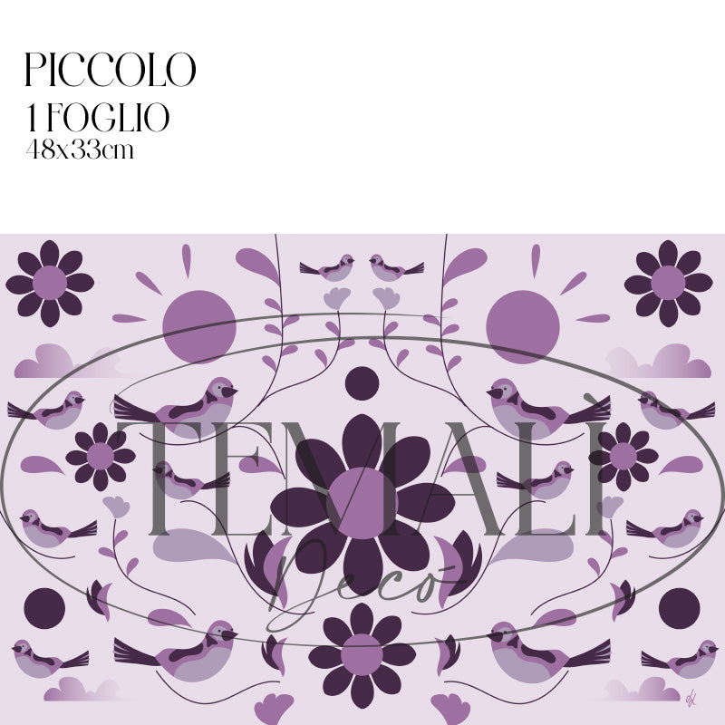 Dècoupage d'autore - Primavera Viola - Luigi Leuce