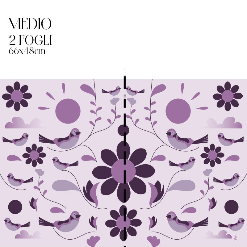 Dècoupage d'autore - Primavera Viola - Luigi Leuce