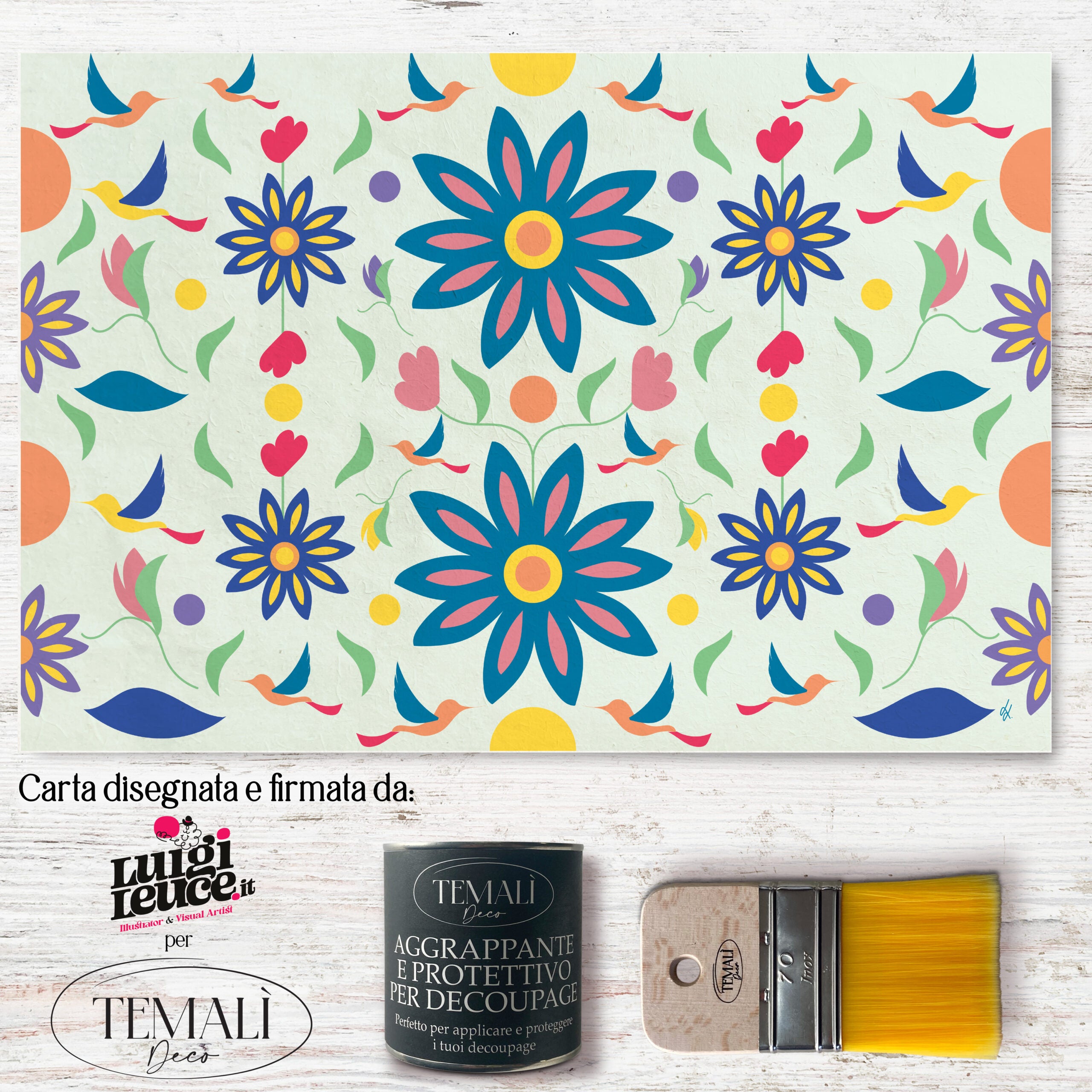 Dècoupage d'autore - Rondini in volo - Luigi Leuce