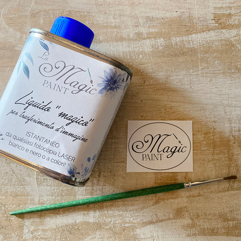 Stampa Trasferibile "LOGO MAGIC PAINT" 4,5X3,5 cm