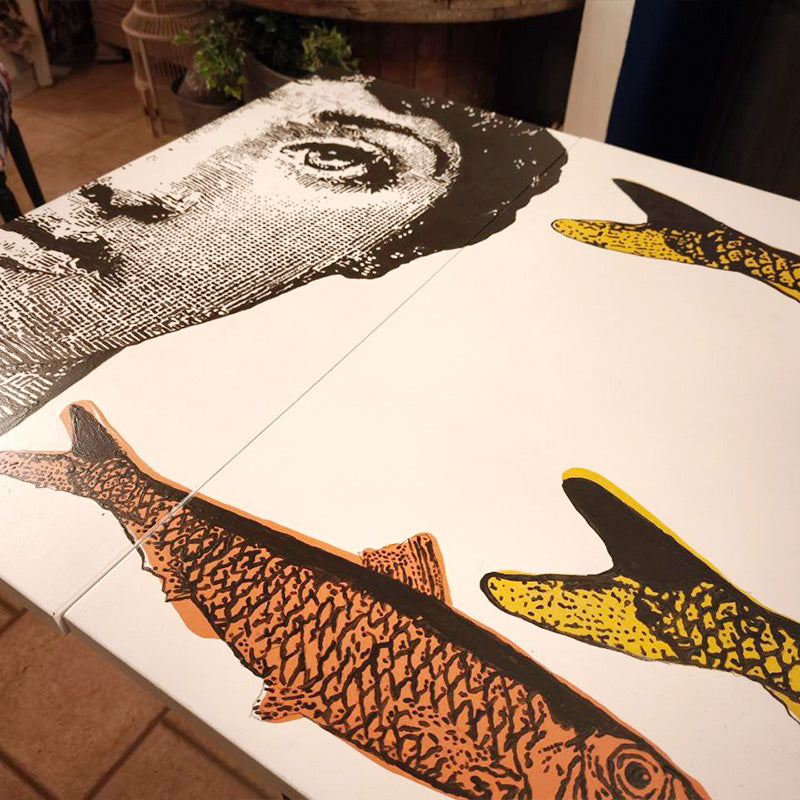 Tavolo “Fornasetti” I Restyling di Elisa creato da Alex di Fritlex