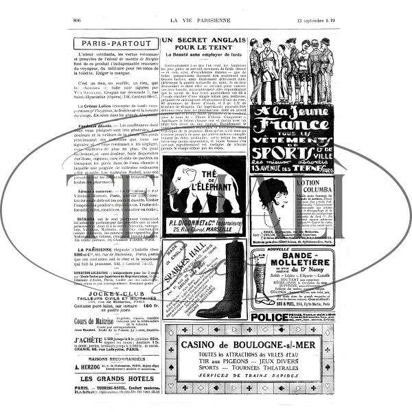 Decoupagé Moda - Paris Partout