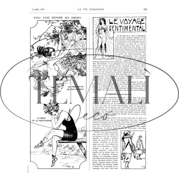 Découpage Moda - Le Voyage Sentimental