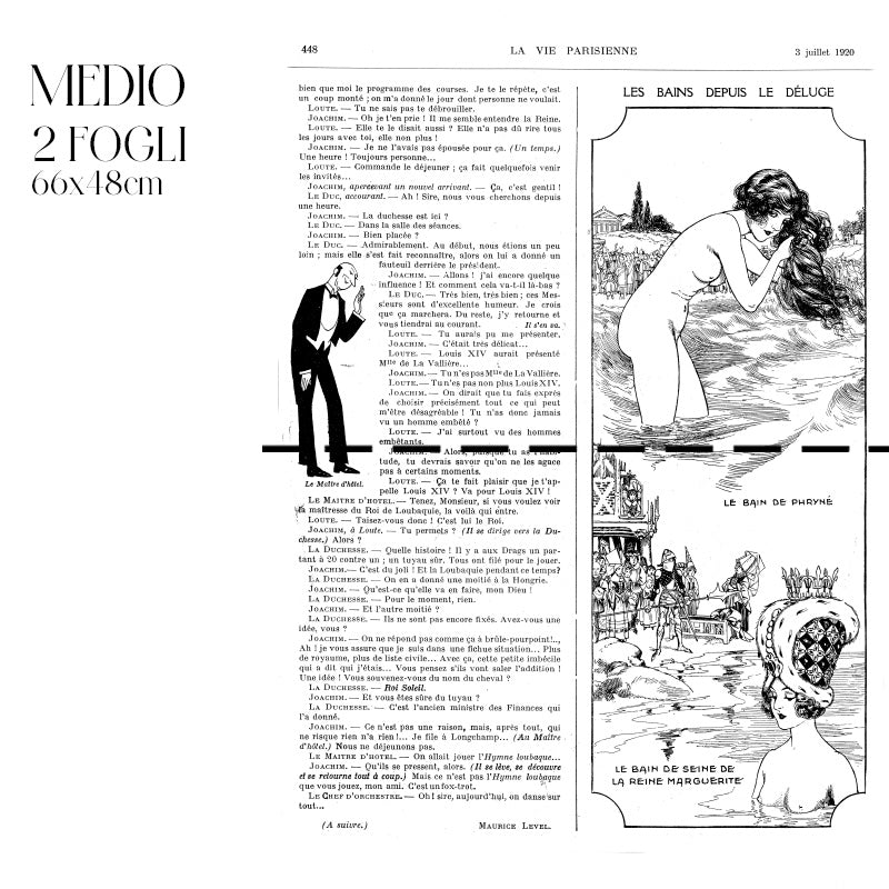 Decoupagé Moda - Les Bains Depuis Le Déluge