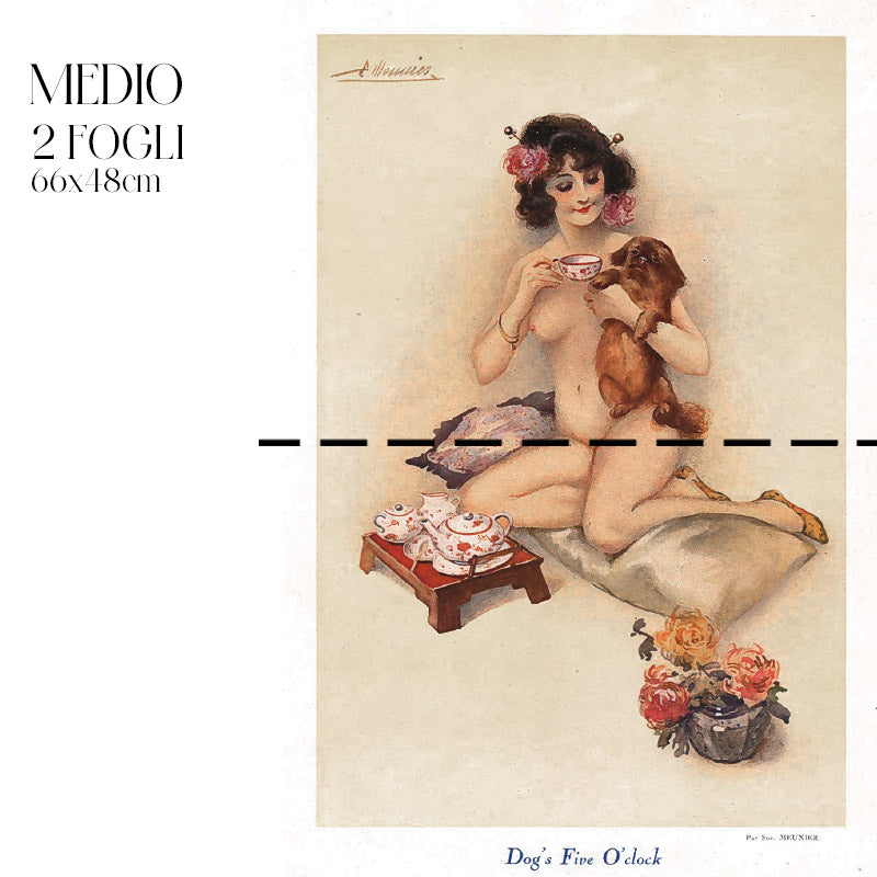 Découpage Moda - Dog's Five O'Clock